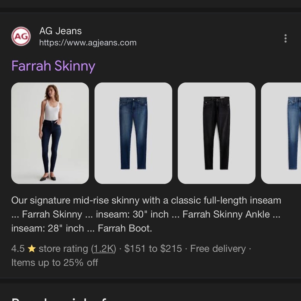 FINAL CHANCE AG Adriano Goldschmied Farrah High Waist Skinny Jeans in burgundy - Picture 9 of 9
